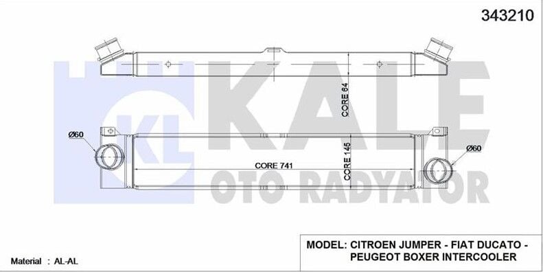 İNTERCOLLER RADYATÖRÜ PEUGEOT BOXER 3