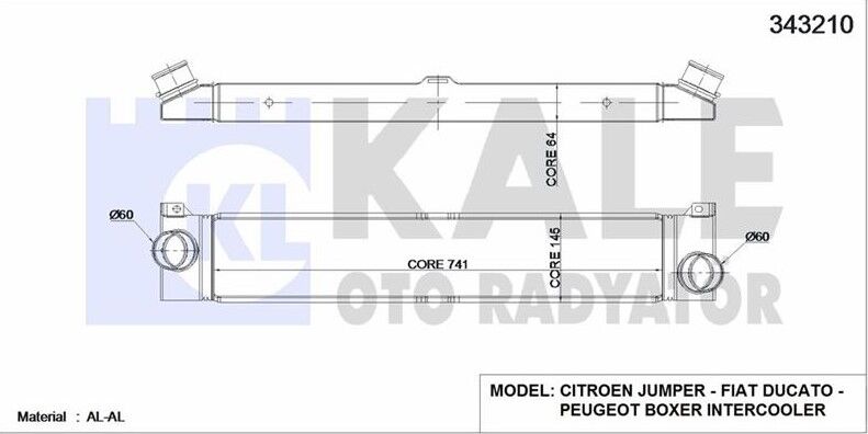 İNTERCOLLER RADYATÖRÜ PEUGEOT BOXER 3