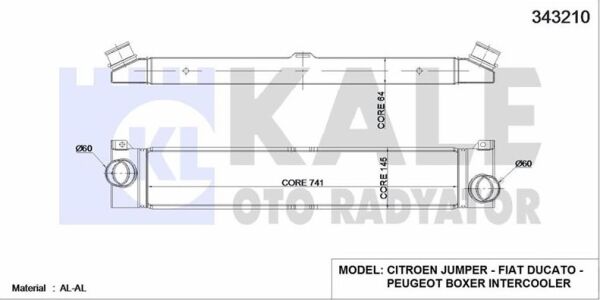 İNTERCOLLER RADYATÖRÜ PEUGEOT BOXER 3