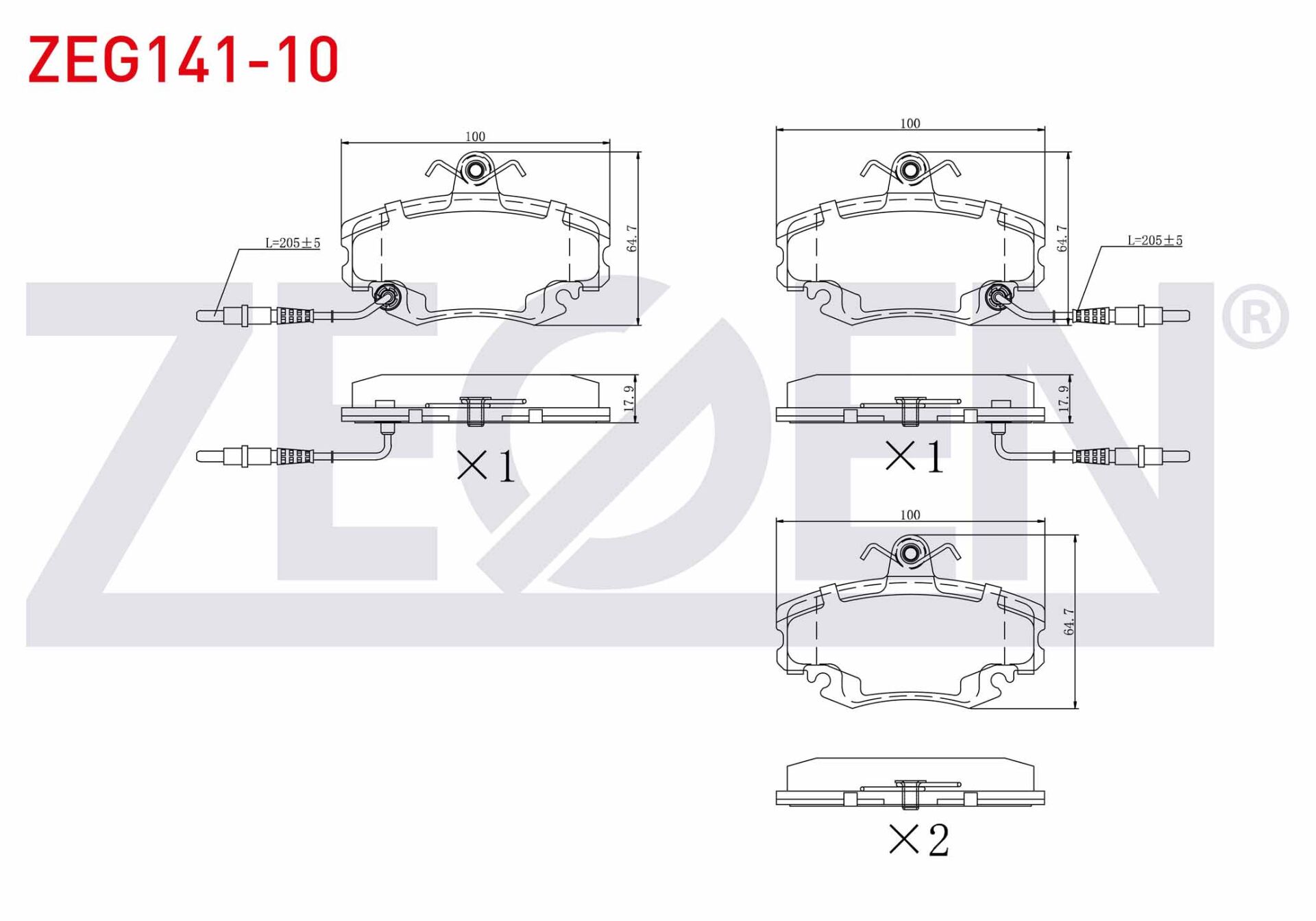 ÖN FREN BALATASI DACİA SANDERO