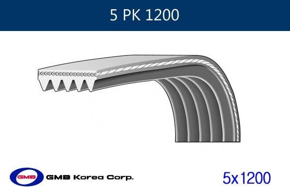 ALTERNATÖR KAYIŞI 5PK1200