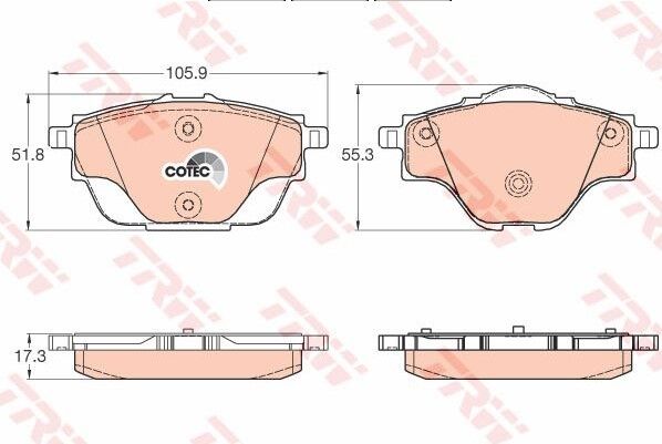 ARKA FREN BALATASI PEUGEOT 308 II C4 PİCASSO