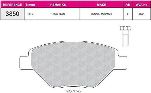 ÖN FREN BALATASI MEGANE 2