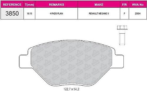 ÖN FREN BALATASI MEGANE 2