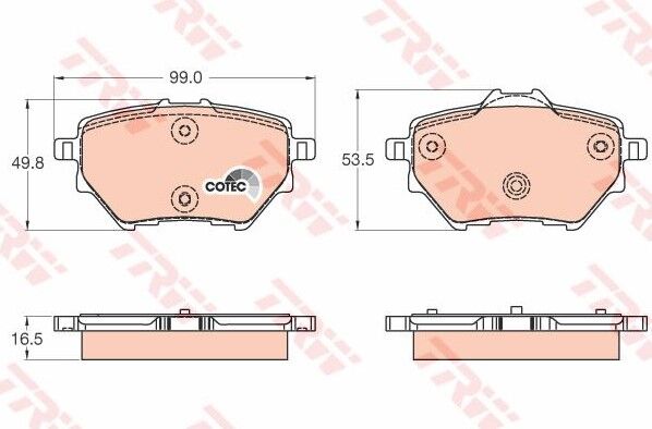 ARKA FREN BALATASI PEUGEOT 308 - PARTNER TEPE