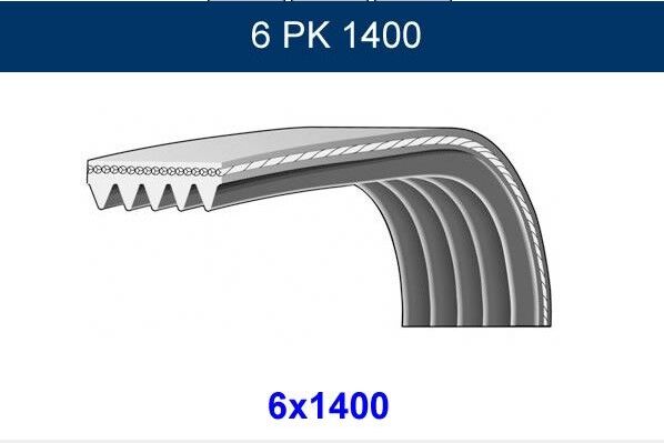 ALTERNATÖR KAYIŞI 6PK1400