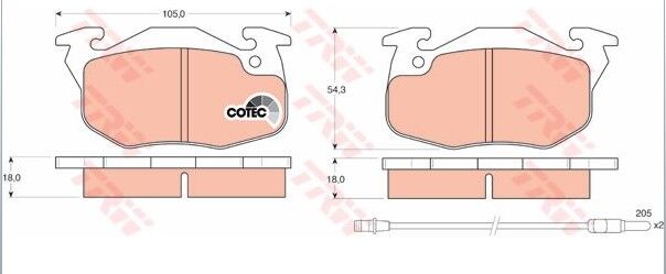 ÖN FREN BALATASI RENAULT BİNEK SERİSİ