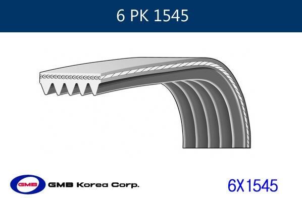 ALTERNATÖR KAYIŞI 6PK1545