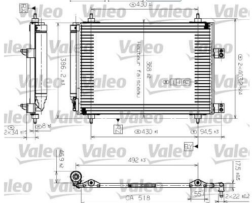 KLİMA RADYATÖRÜ PEUGEOT 307