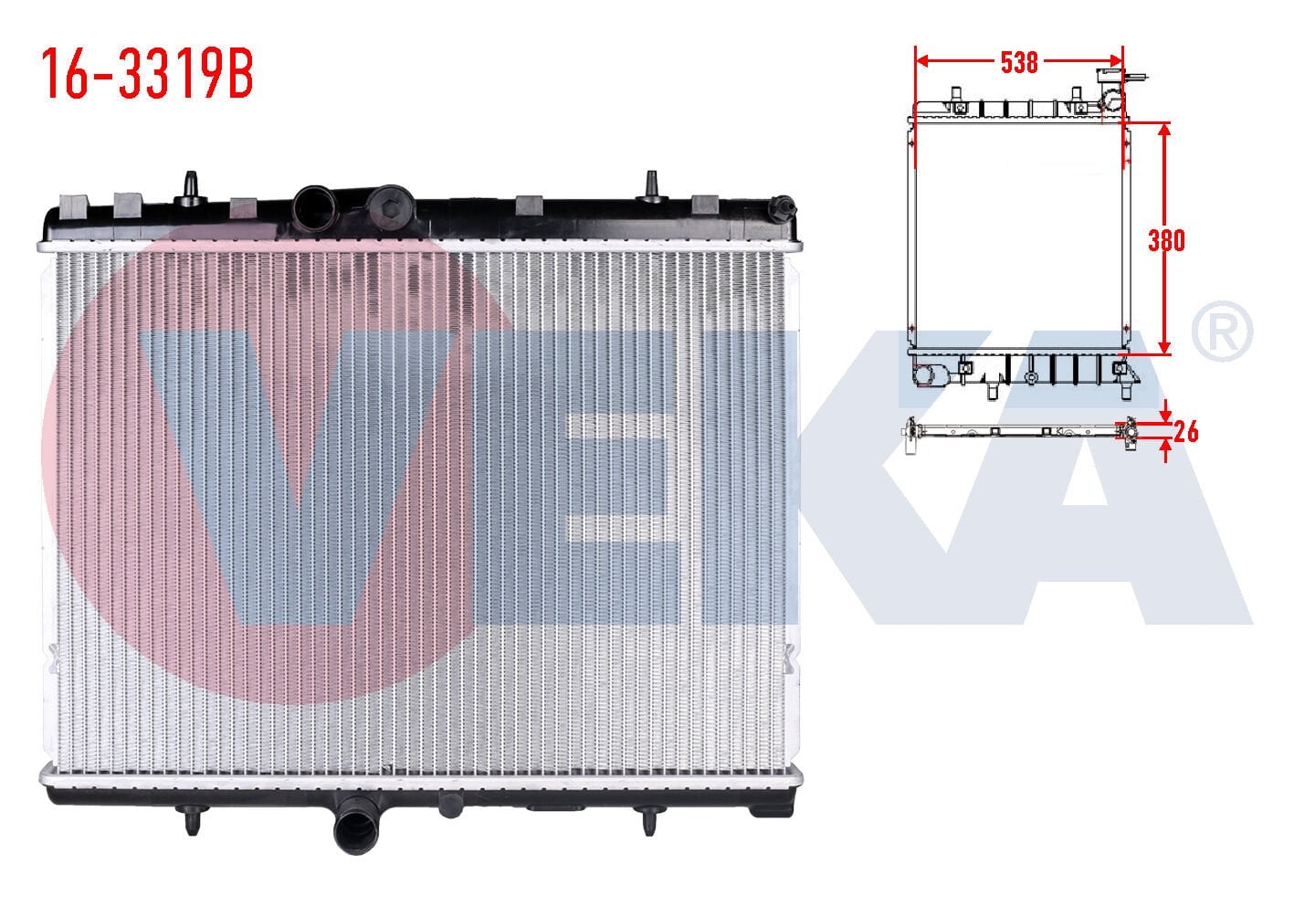 SU RADYATÖRÜ DV6 PEUGEOT PARTNER TEPE 308