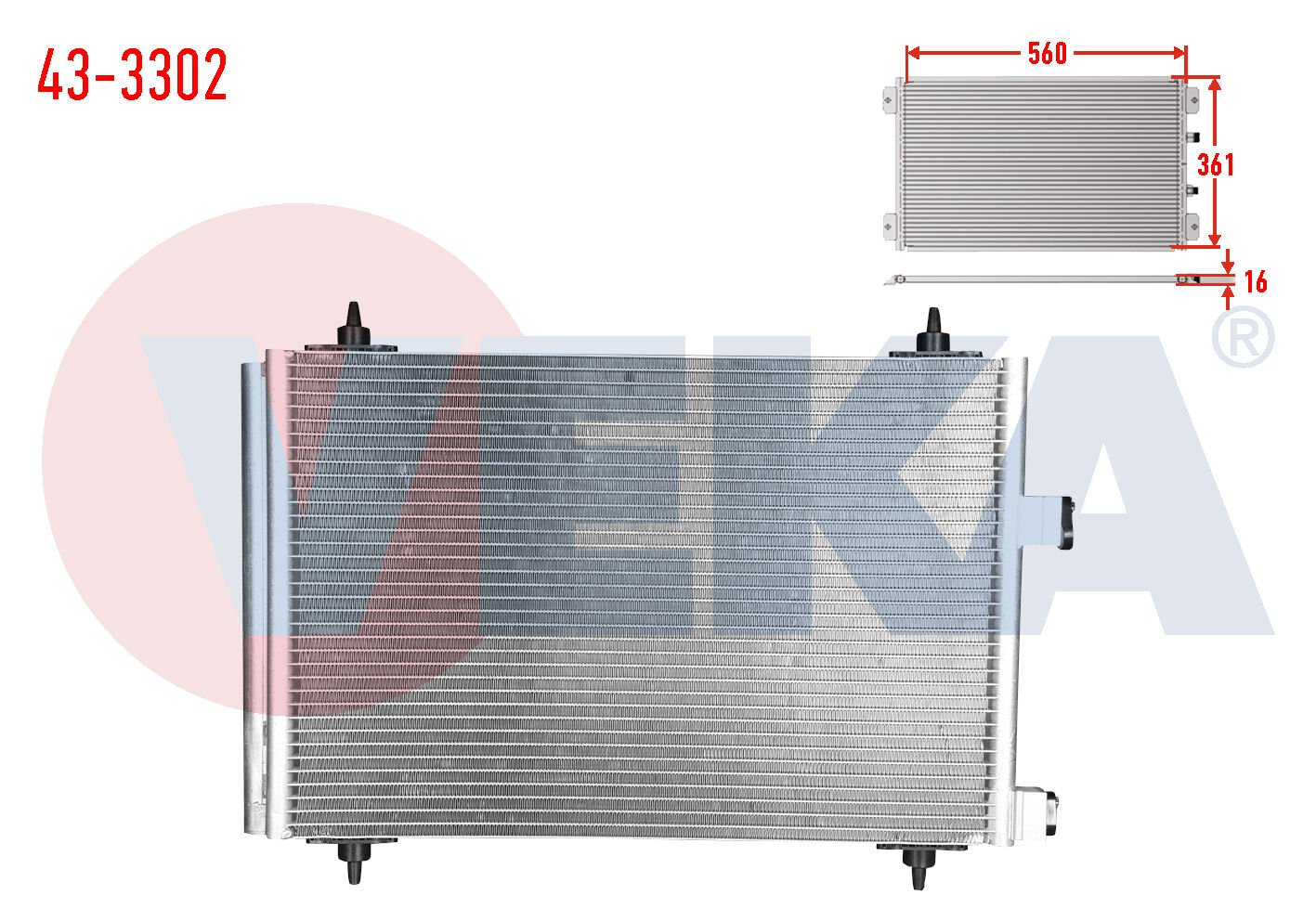 KLİMA RADYATÖRÜ 1.4 HDİ PEUGEOT 307