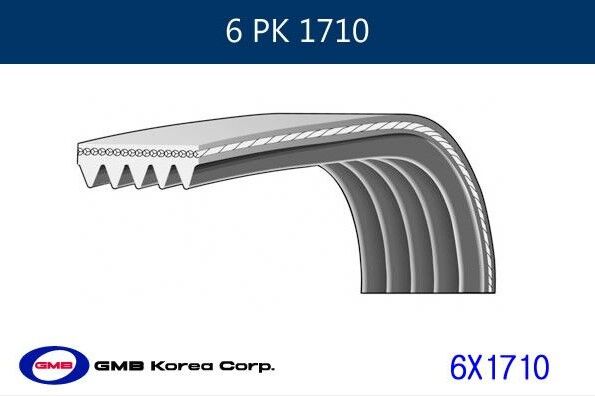 ALTERNATÖR KAYIŞI 6PK1710