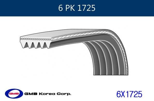 ALTERNATÖR KAYIŞI 6PK1725