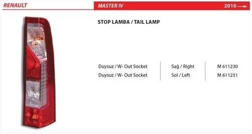 ARKA STOP SOL RENAULT MASTER 3