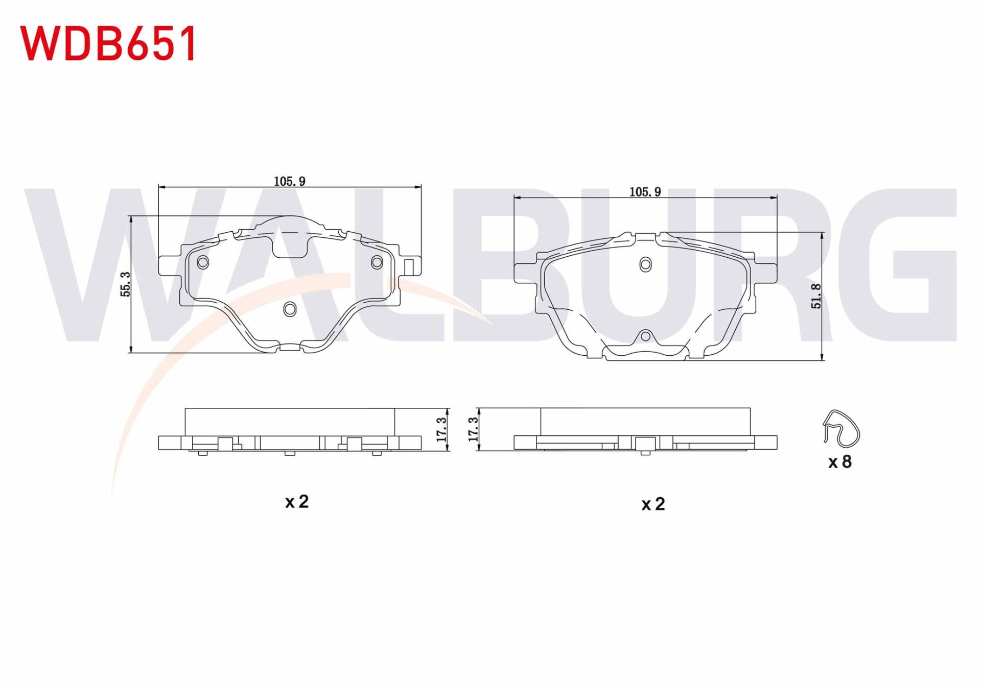 ARKA FREN BALATASI PEUGEOT 308 II C4 PİCASSO