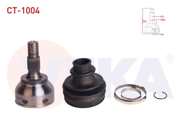 AKS KAFASI CİTROEN C4 (B7) 1.6 HDİ 25X34X58,50 UZUNLUK 134,50MM 2009-