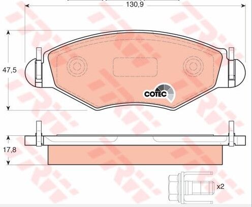 ÖN FREN BALATASI SEGMANLI PEUGEOT 206