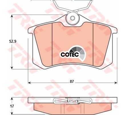 ARKA FREN BALATASI PEUGEOT PARTNER TEPE