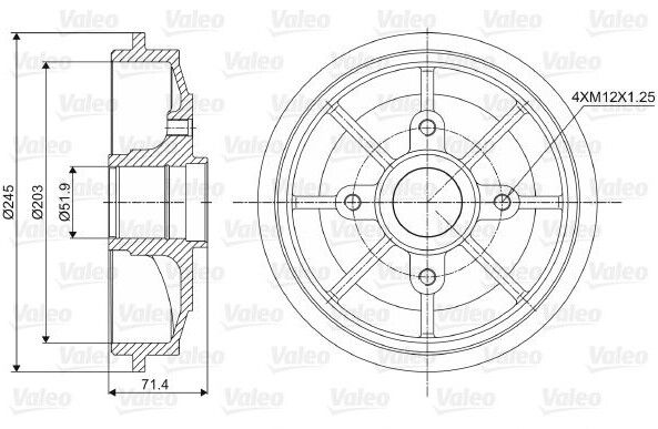 ARKA FREN KAMPANASI PEUGEOT 301 - 206