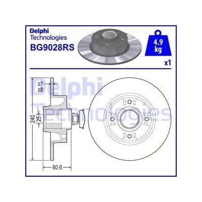 ARKA FREN DİSKİ RENAULT MEGANE II