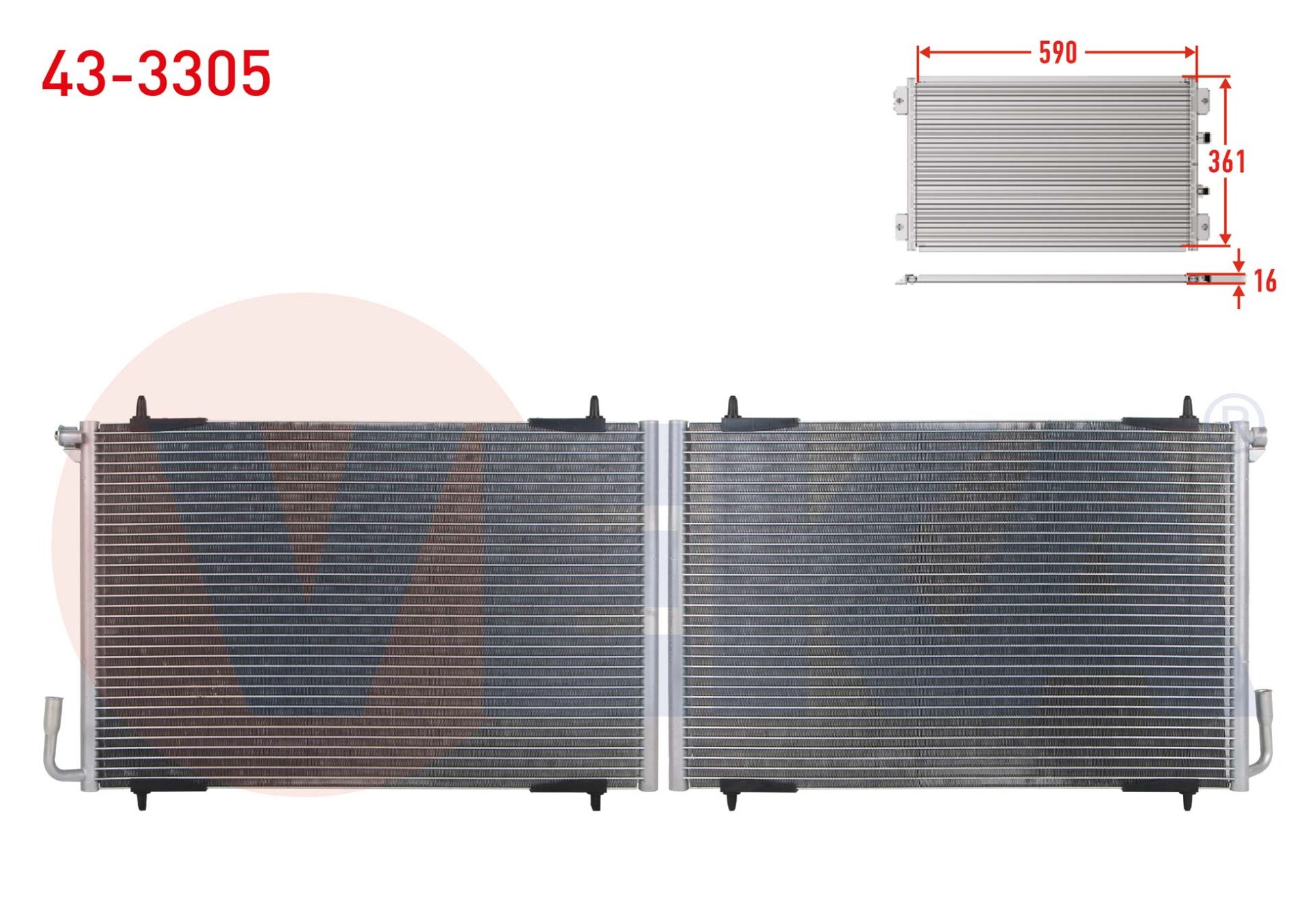 KLİMA RADYATÖRÜ PEUGEOT 206