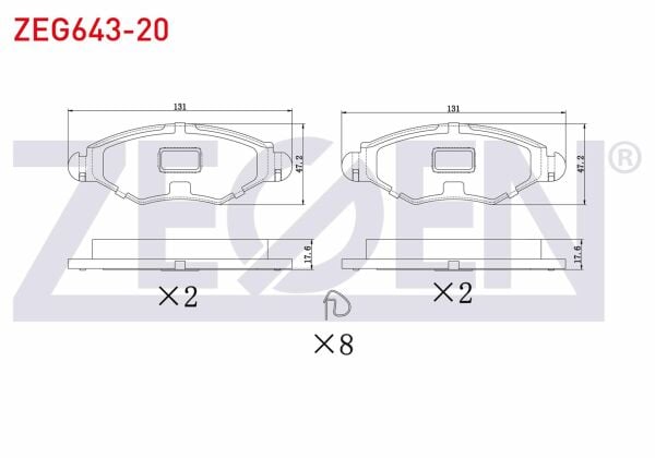 ÖN FREN BALATASI SEGMANLI PEUGEOT 206