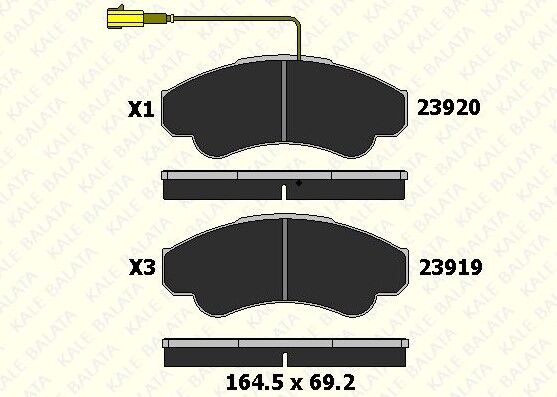 ÖN FREN BALATA PEUGEOT BOXER 2