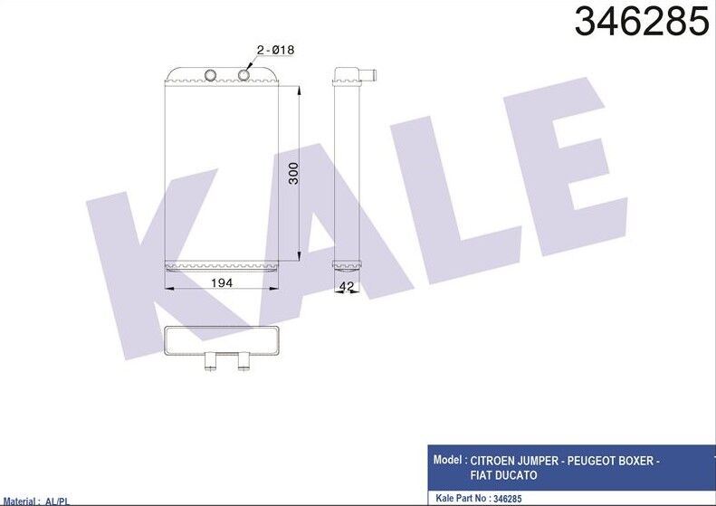 KALORİFER PETEĞİ PEUGEOT BOXER 2