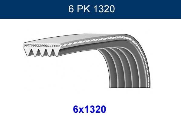 ALTERNATÖR KAYIŞI 6PK1320