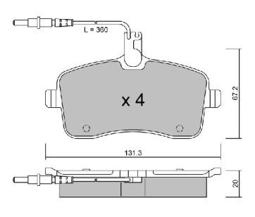 ÖN FREN BALATASI PEUGEOT 407