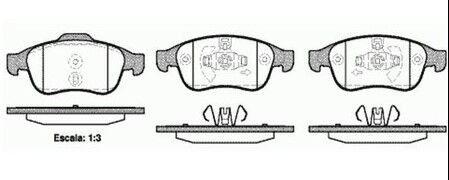 ÖN FREN BALATA RENAULT MEGANE III FLUENCE 2010 -->>