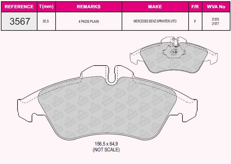 ÖN FREN BALATASI LT35