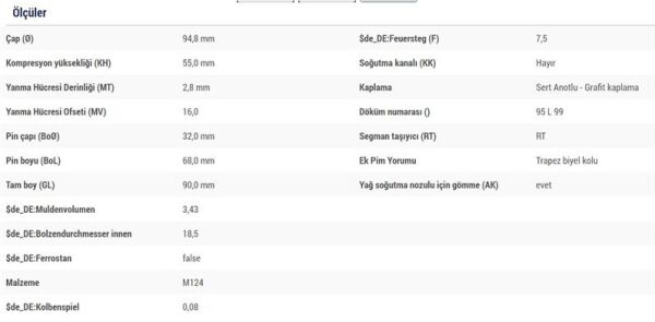 PİSTON SEGMAN 94.40 - 0.40 FARKLI 2.8D PEUGEOT BOXER 1