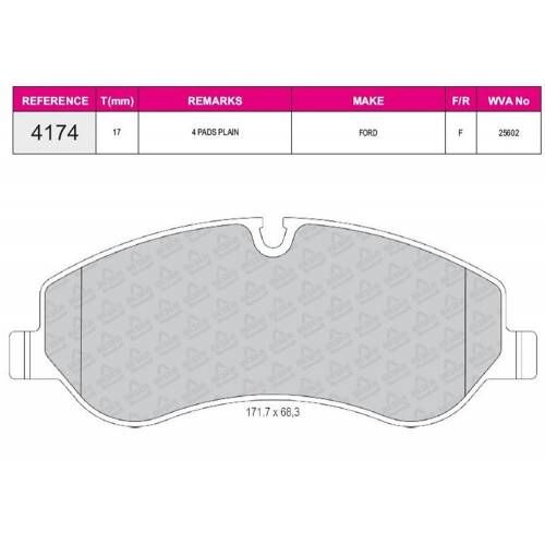 ÖN FREN BALATASI FORD CUSTOM