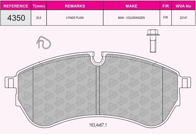 FREN BALATASI ÖN-ARKA CRAFTER 2017-->