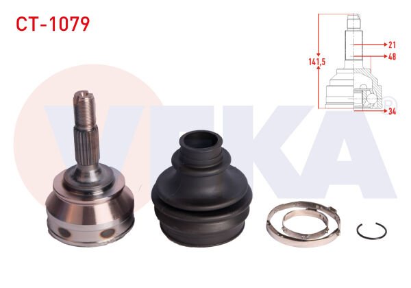 AKS KAFASI PEUGEOT 301 CİTROEN C-ELYSEE 1.6 HDİ 34X21X48,20 UZUNLUK 142MM 2012-