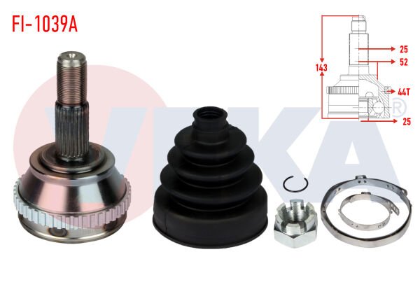 AKS KAFASI FİAT TEMPRA 2.0İ ABSLİ 44 DİŞ