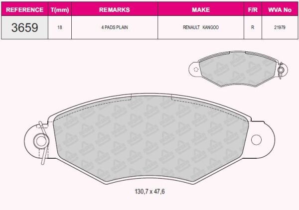ÖN FREN BALATASI 1.5 DCİ RENAULT KANGO