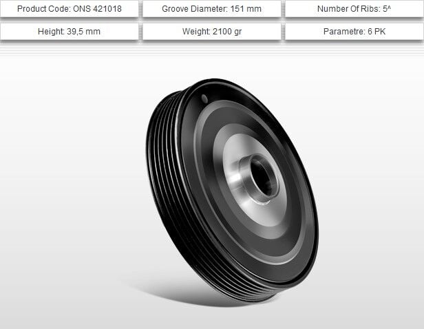 KRANK KASNAĞI 1.6V RENAULT MEGANE II