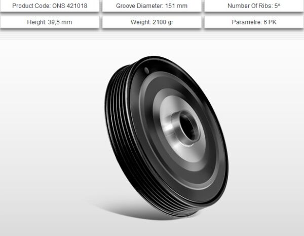 KRANK KASNAĞI 1.6V RENAULT MEGANE II