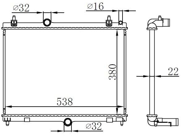 SU RADYATÖRÜ DV6C PEUGEOT 508