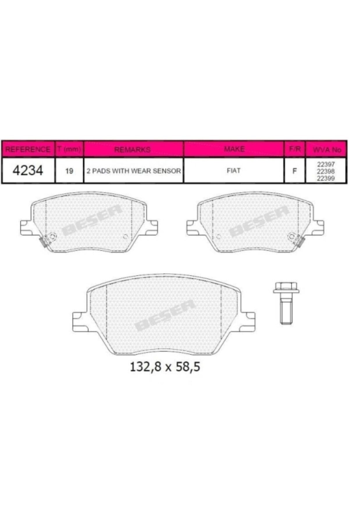 ÖN FREN BALATA FİAT EGEA
